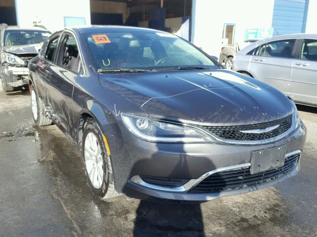 1C3CCCAB1FN687589 - 2015 CHRYSLER 200 LIMITE GRAY photo 1