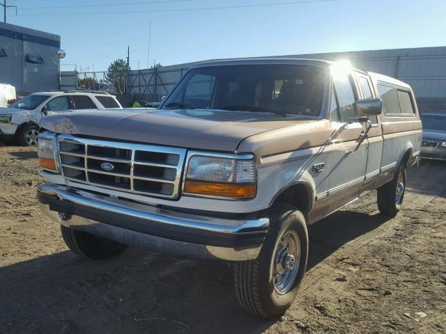 1FTHX26G3SKA84949 - 1995 FORD F250 BROWN photo 2