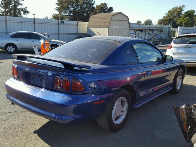 1FALP4046TF167456 - 1996 FORD MUSTANG BLUE photo 4