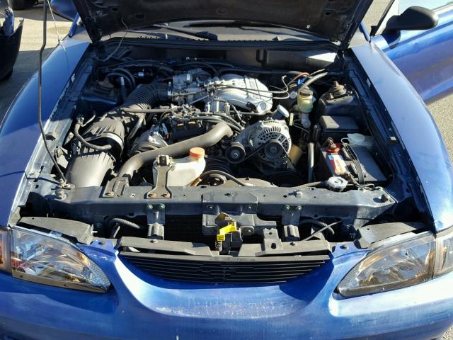 1FALP4046TF167456 - 1996 FORD MUSTANG BLUE photo 7