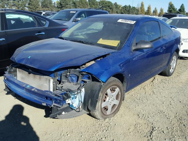 1G1AK15F267600240 - 2006 CHEVROLET COBALT LS BLUE photo 2