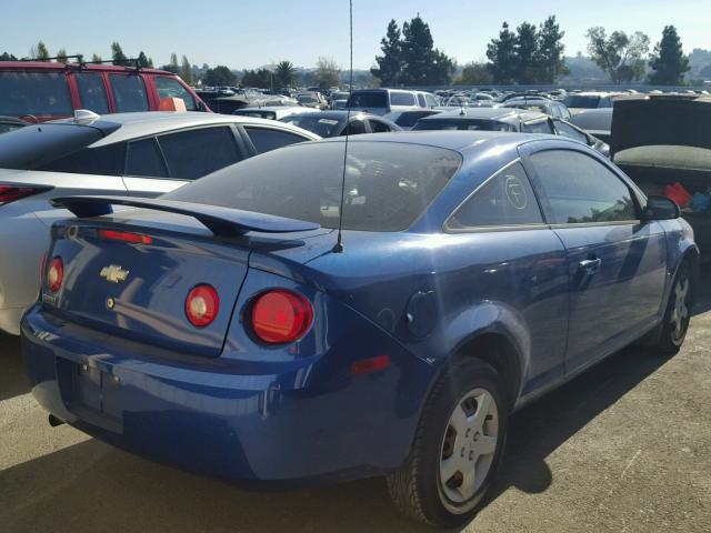 1G1AK15F267600240 - 2006 CHEVROLET COBALT LS BLUE photo 4