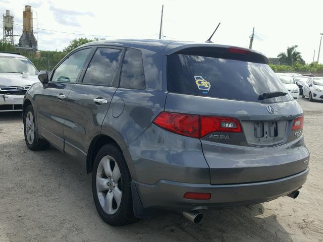 5J8TB18299A001658 - 2009 ACURA RDX GRAY photo 3