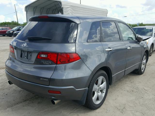 5J8TB18299A001658 - 2009 ACURA RDX GRAY photo 4