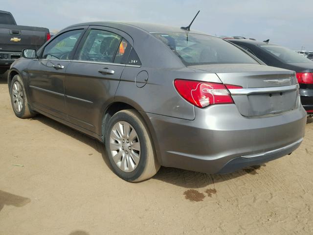 1C3CCBAB4CN205235 - 2012 CHRYSLER 200 LX GRAY photo 3