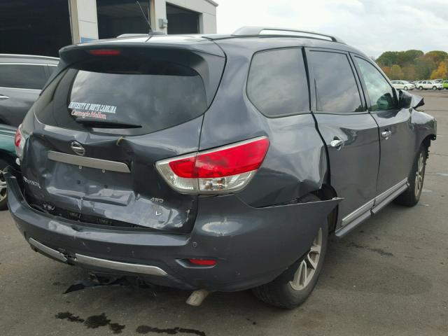 5N1AR2MM1DC622545 - 2013 NISSAN PATHFINDER CHARCOAL photo 4