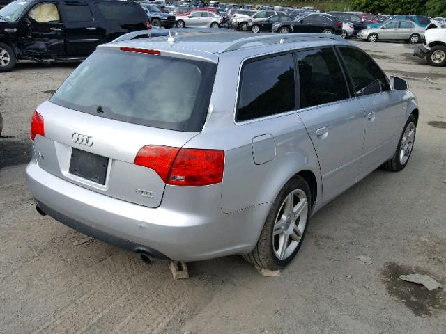 WAUKF78E47A218346 - 2007 AUDI A4 2.0T AV SILVER photo 4