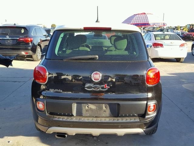 ZFBCFADH8FZ035636 - 2015 FIAT 500L TREKK BLACK photo 10