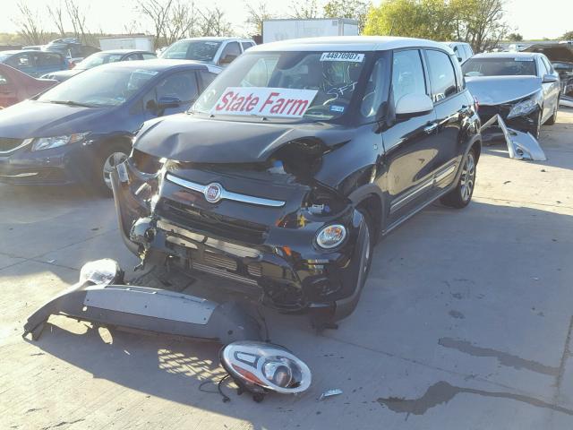 ZFBCFADH8FZ035636 - 2015 FIAT 500L TREKK BLACK photo 2