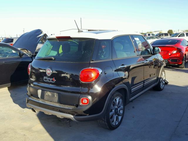 ZFBCFADH8FZ035636 - 2015 FIAT 500L TREKK BLACK photo 4