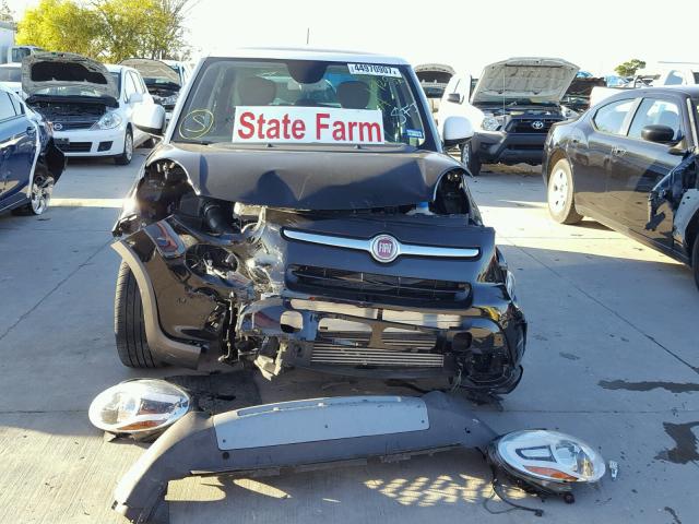 ZFBCFADH8FZ035636 - 2015 FIAT 500L TREKK BLACK photo 9