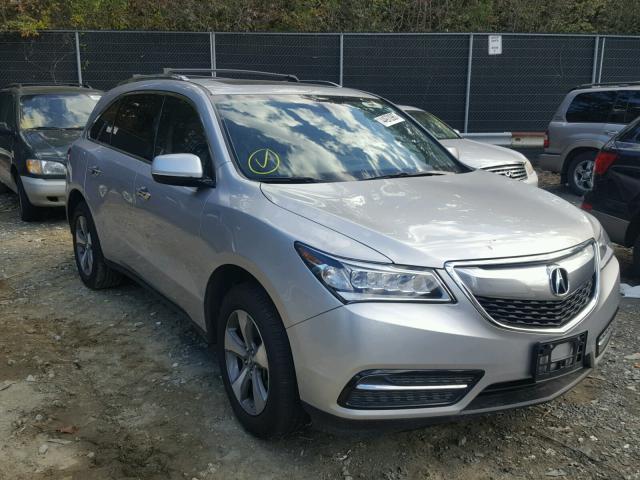 5FRYD4H29EB029167 - 2014 ACURA MDX SILVER photo 1