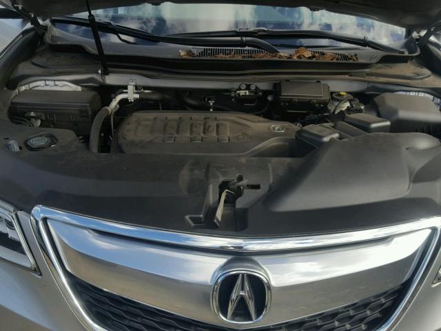 5FRYD4H29EB029167 - 2014 ACURA MDX SILVER photo 7