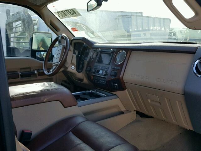 1FT8W3BT6BEB45043 - 2011 FORD F350 BURGUNDY photo 5