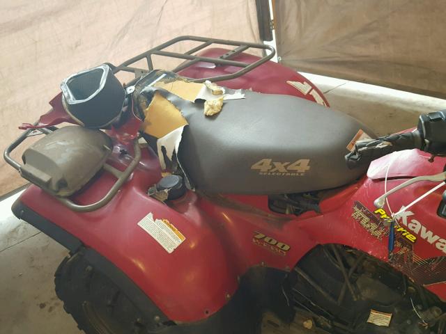 JKAVF6A114B511283 - 2004 KAWASAKI KVF700 RED photo 6