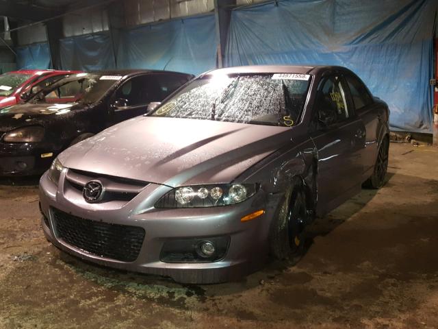 JM1GG12L971108211 - 2007 MAZDA SPEED 6 GRAY photo 2