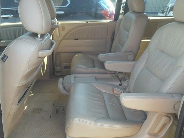 5FNRL386X7B425312 - 2007 HONDA ODYSSEY EX GOLD photo 6