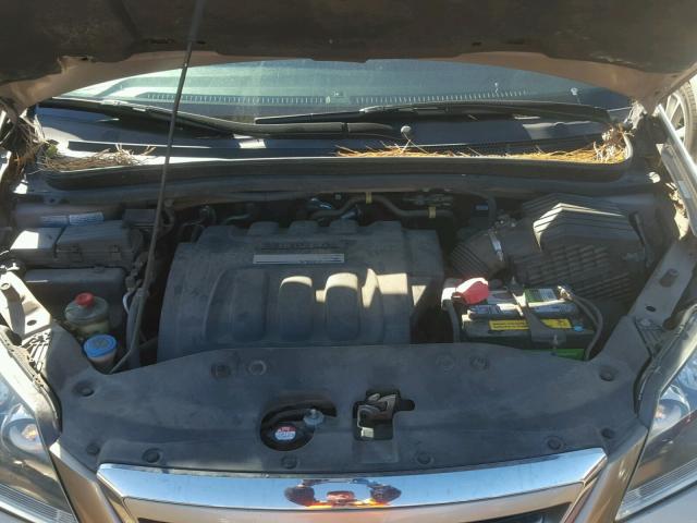 5FNRL386X7B425312 - 2007 HONDA ODYSSEY EX GOLD photo 7