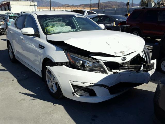 KNAGM4A74F5565432 - 2015 KIA OPTIMA LX WHITE photo 1