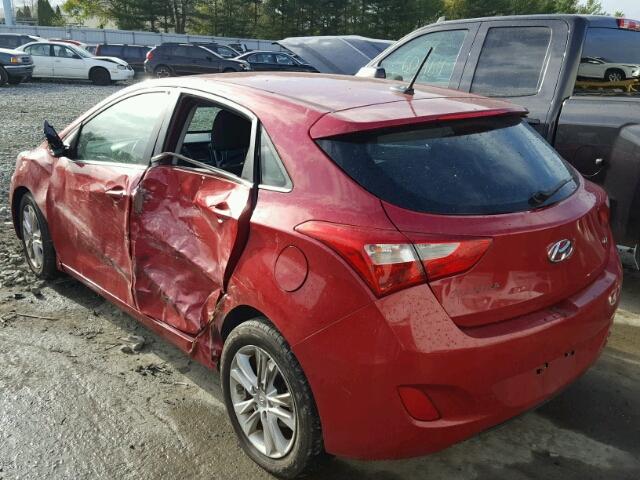 KMHD35LH3FU239787 - 2015 HYUNDAI ELANTRA GT RED photo 3