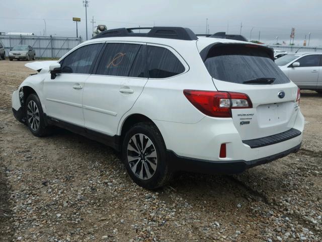 4S4BSENC9H3329188 - 2017 SUBARU OUTBACK 3. WHITE photo 3