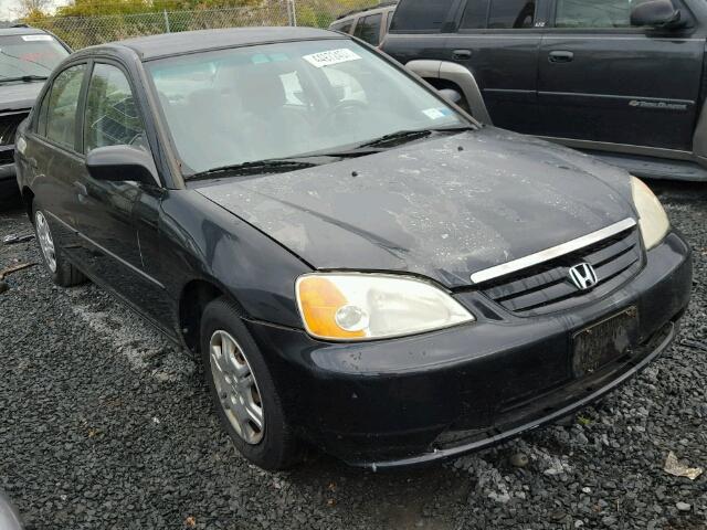 2HGES16581H601843 - 2001 HONDA CIVIC LX BLACK photo 1