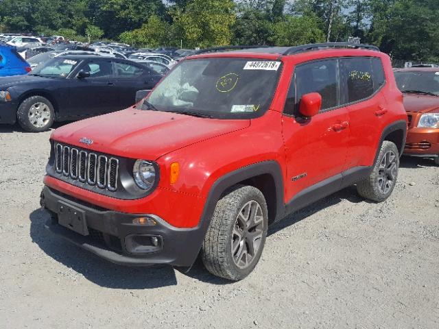 ZACCJBBT3FPC01150 - 2015 JEEP RENEGADE L RED photo 2