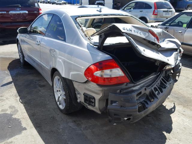 WDBTJ56H48F248389 - 2008 MERCEDES-BENZ CLK 350 SILVER photo 3