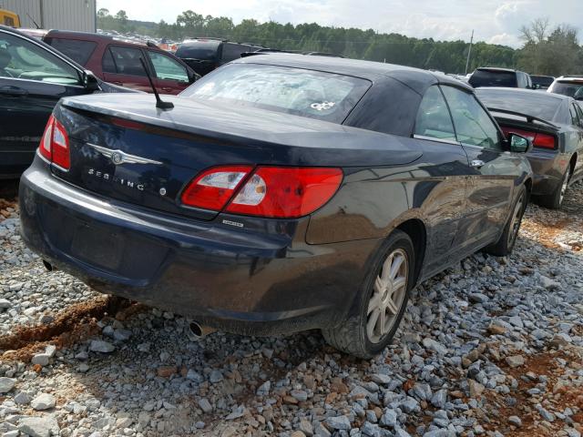 1C3LC65M38N292667 - 2008 CHRYSLER SEBRING LI BLACK photo 4