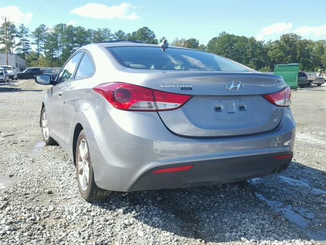 KMHDH6AEXDU004848 - 2013 HYUNDAI ELANTRA CO GRAY photo 3