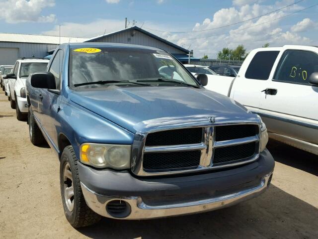 1D7HA16N72J258902 - 2002 DODGE RAM 1500 BLUE photo 1