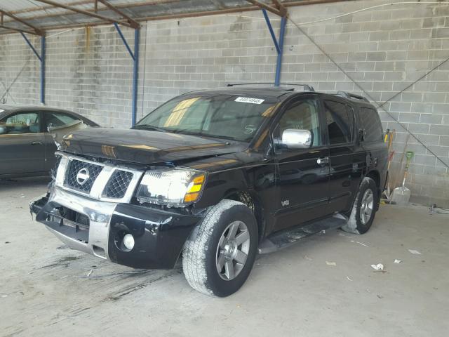 5N1AA08A85N723910 - 2005 NISSAN ARMADA SE BLACK photo 2