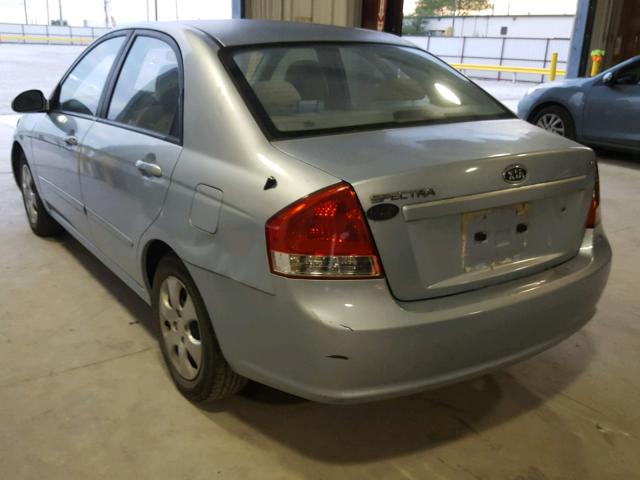 KNAFE121485533424 - 2008 KIA SPECTRA EX SILVER photo 3