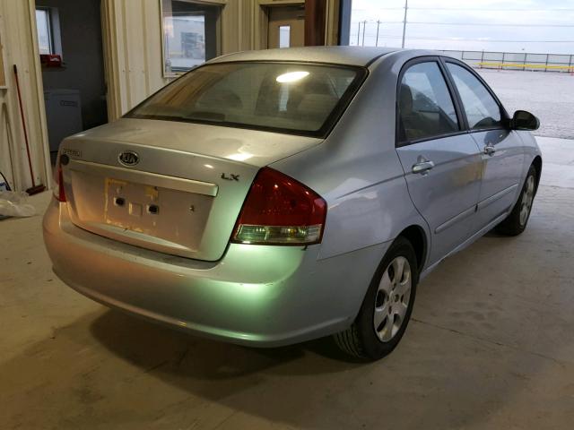 KNAFE121485533424 - 2008 KIA SPECTRA EX SILVER photo 4