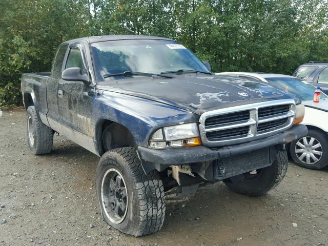 1B7GG22YXXS172107 - 1999 DODGE DAKOTA BLACK photo 1