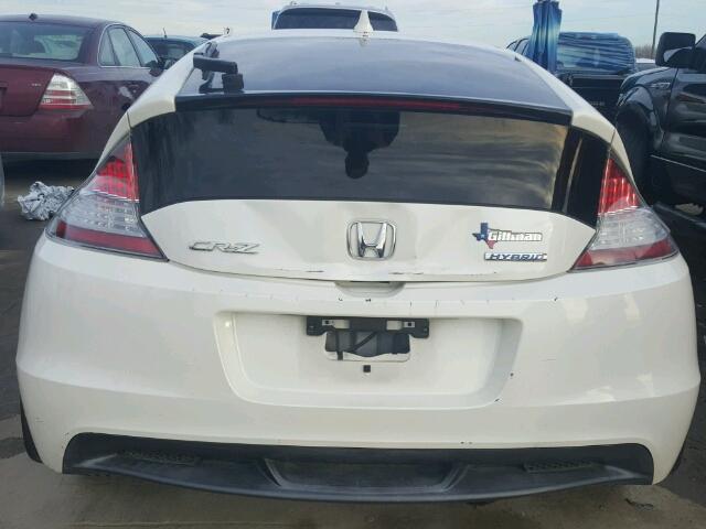 JHMZF1D67BS002022 - 2011 HONDA CR-Z EX WHITE photo 10