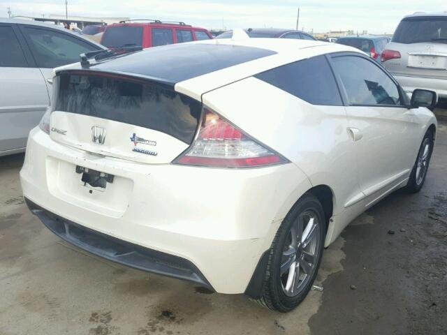 JHMZF1D67BS002022 - 2011 HONDA CR-Z EX WHITE photo 4