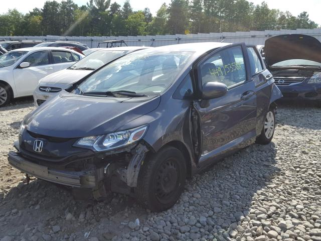 3HGGK5H57FM732591 - 2015 HONDA FIT LX GRAY photo 2