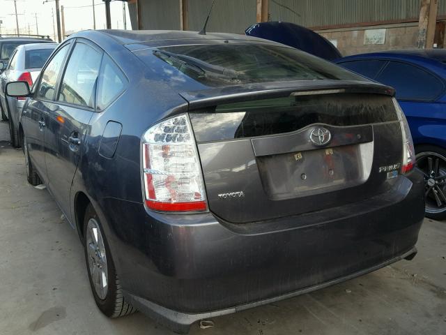 JTDKB20U083425407 - 2008 TOYOTA PRIUS GRAY photo 3