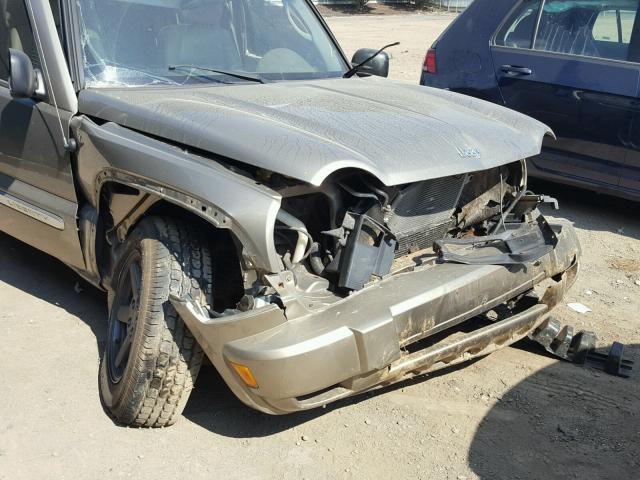 1J8GL58K56W156459 - 2006 JEEP LIBERTY LI GOLD photo 9