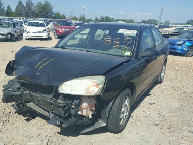 1G1ZT52885F172837 - 2005 CHEVROLET MALIBU LS أسود صورة 2