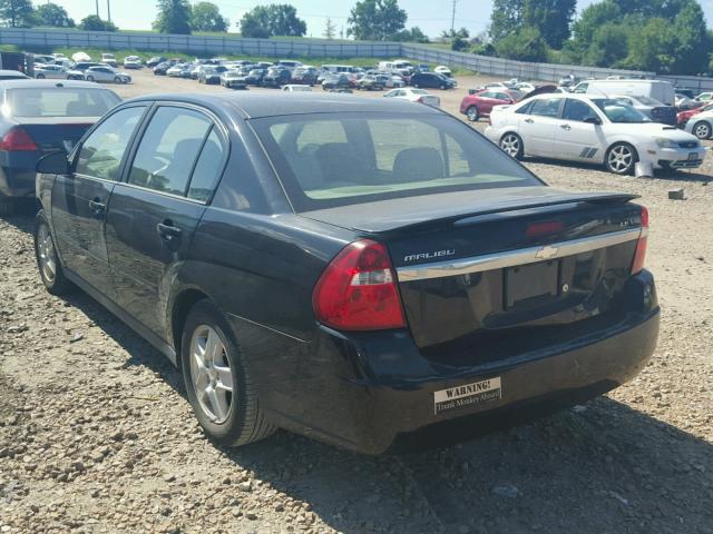 1G1ZT52885F172837 - 2005 CHEVROLET MALIBU LS أسود صورة 3