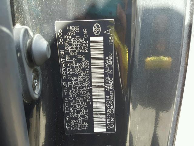 JTKDE177870151389 - 2007 TOYOTA SCION TC 黑色 照片 10