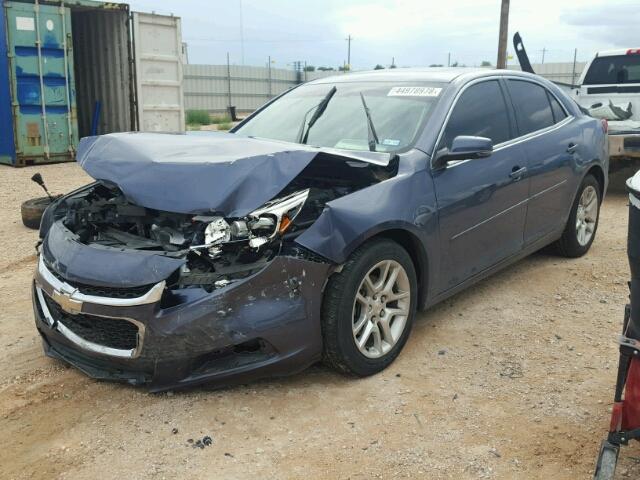 1G11C5SL2FF175929 - 2015 CHEVROLET MALIBU 1LT BLUE photo 2