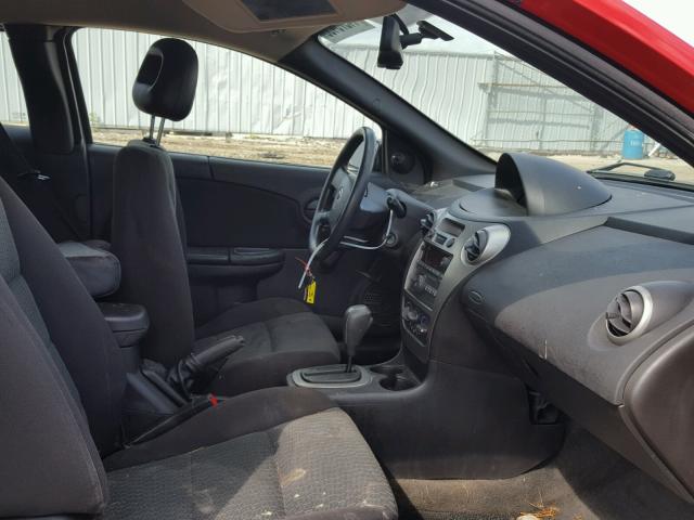 1G8AN15F87Z100047 - 2007 SATURN ION LEVEL RED photo 5