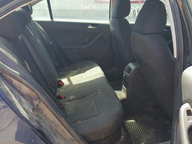 3VW1K7AJ5EM440585 - 2014 VOLKSWAGEN JETTA BASE 蓝色 照片 6