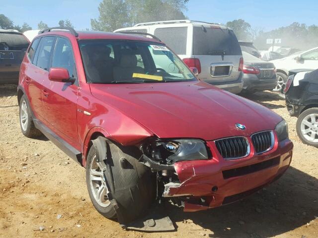 WBXPA93426WG78453 - 2006 BMW X3 3.0I RED photo 1