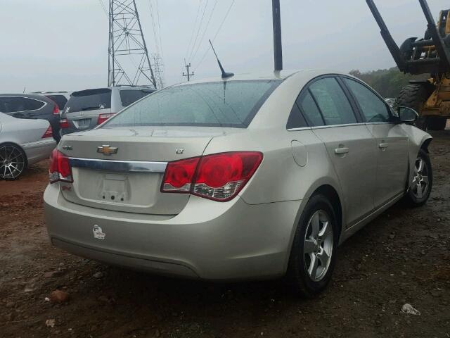 1G1PC5SB7E7135601 - 2014 CHEVROLET CRUZE LT TAN photo 4