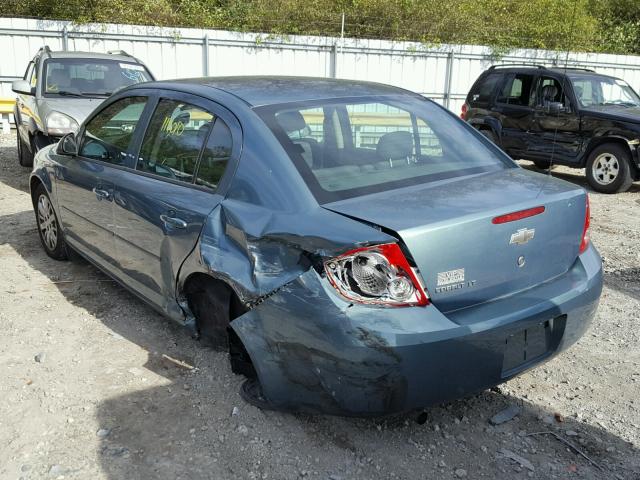 1G1AD5F50A7182308 - 2010 CHEVROLET COBALT 1LT BLUE photo 3