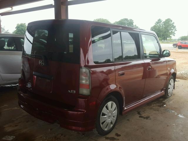 JTLKT324264081851 - 2006 TOYOTA SCION XB Granate foto 4